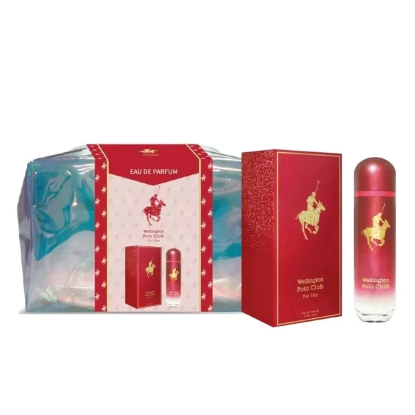 WELLINGTON POLO CLUB ROJO FEM X90V EDP COFRE